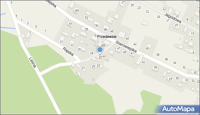 Kamień, Starowiejska, 47a, mapa Kamień