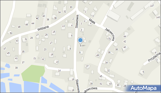 Kamień, Stawowa, 7, mapa Kamień