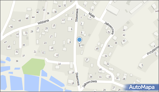 Kamień, Stawowa, 9, mapa Kamień