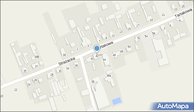 Kamyk, Strażacka, 42, mapa Kamyk