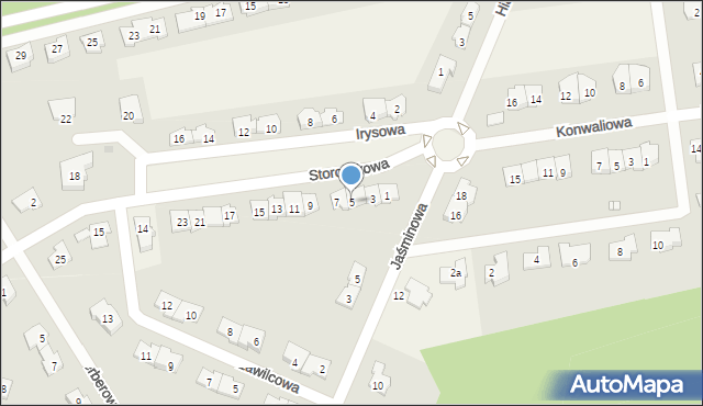 Kanie, Storczykowa, 5, mapa Kanie