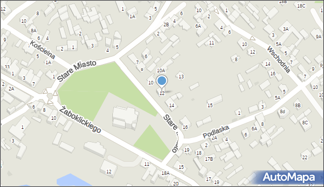 Karczew, Stare Miasto, 12, mapa Karczew