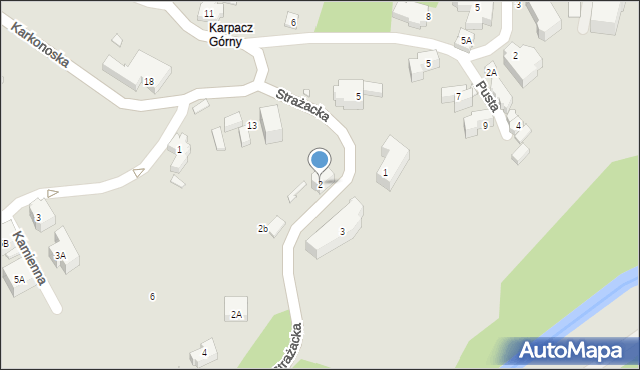 Karpacz, Strażacka, 2, mapa Karpacz