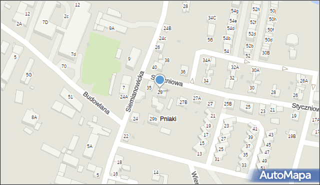 Katowice, Styczniowa, 29, mapa Katowic