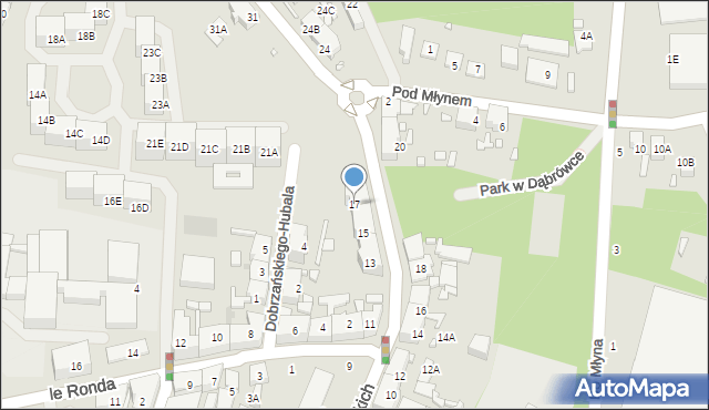 Katowice, Strzelców Bytomskich, 17, mapa Katowic