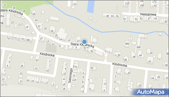 Katowice, Stara Kłodnicka, 3, mapa Katowic