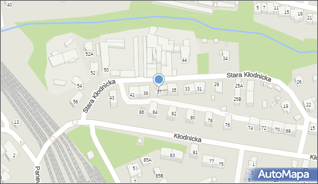 Katowice, Stara Kłodnicka, 37, mapa Katowic