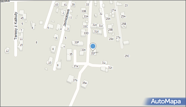 Katowice, Stabika Karola, 31f, mapa Katowic