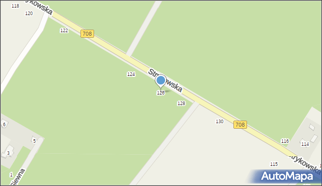 Kębliny, Strykowska, 126, mapa Kębliny