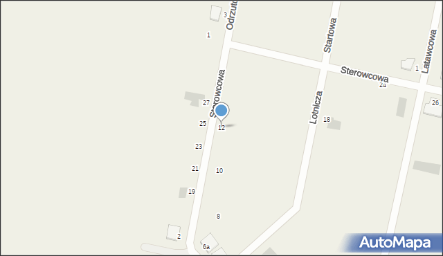 Kębłowice, Sterowcowa, 12, mapa Kębłowice