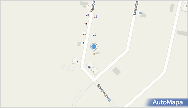 Kębłowice, Sterowcowa, 8, mapa Kębłowice