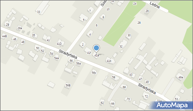 Kębłowo, Stradyńska, 41a, mapa Kębłowo