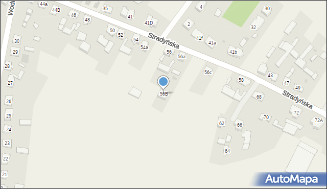 Kębłowo, Stradyńska, 56B, mapa Kębłowo