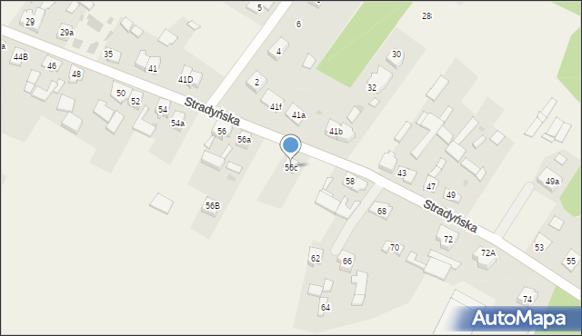 Kębłowo, Stradyńska, 56c, mapa Kębłowo