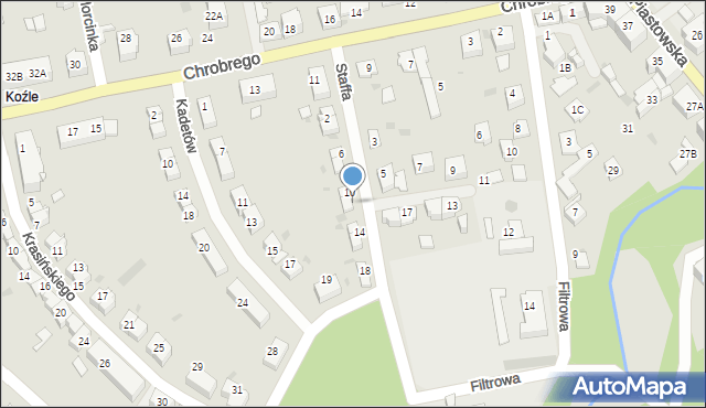 Kędzierzyn-Koźle, Staffa Leopolda, 12, mapa Kędzierzyna-Koźle