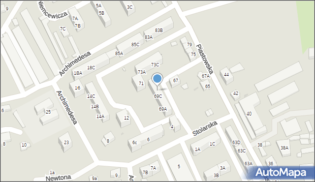 Kędzierzyn-Koźle, Stolarska, 6a, mapa Kędzierzyna-Koźle