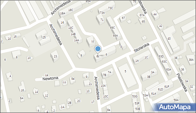 Kędzierzyn-Koźle, Stolarska, 6c, mapa Kędzierzyna-Koźle