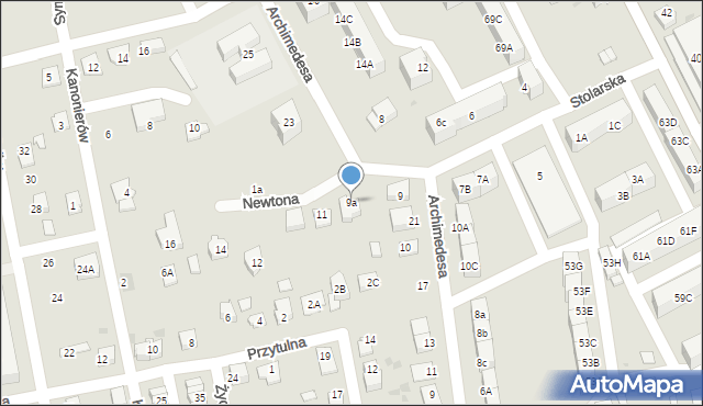 Kędzierzyn-Koźle, Stolarska, 9a, mapa Kędzierzyna-Koźle