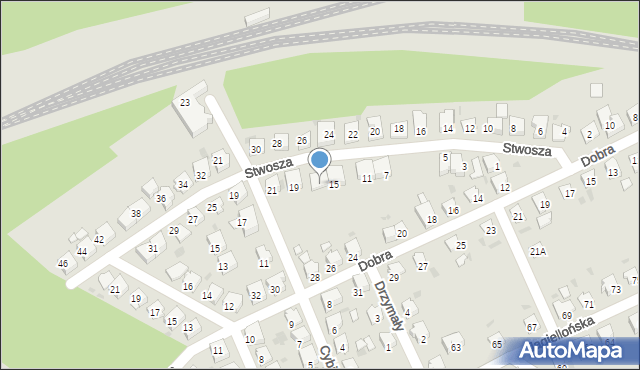 Kędzierzyn-Koźle, Stwosza Wita, 17, mapa Kędzierzyna-Koźle