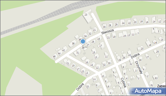 Kędzierzyn-Koźle, Stwosza Wita, 29, mapa Kędzierzyna-Koźle
