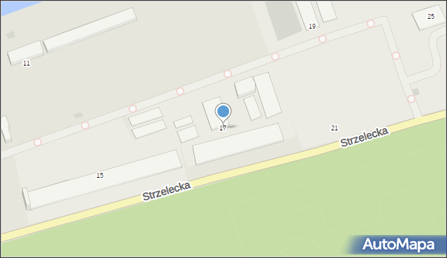 Kędzierzyn-Koźle, Strzelecka, 17, mapa Kędzierzyna-Koźle