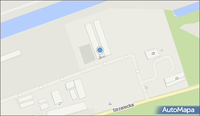 Kędzierzyn-Koźle, Strzelecka, 19, mapa Kędzierzyna-Koźle