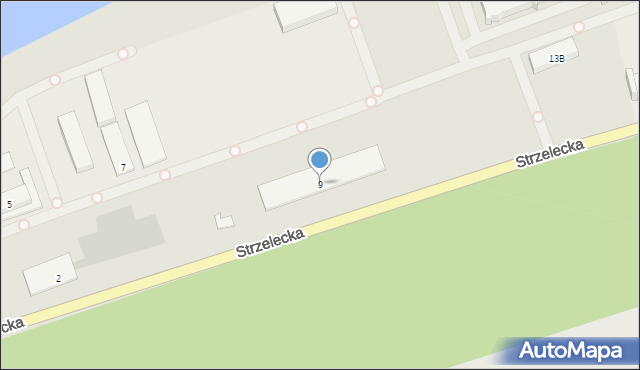 Kędzierzyn-Koźle, Strzelecka, 9, mapa Kędzierzyna-Koźle