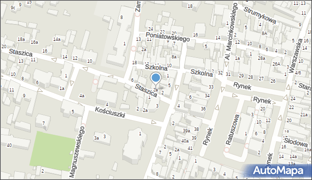 Kępno, Staszica Stanisława, 2a, mapa Kępno
