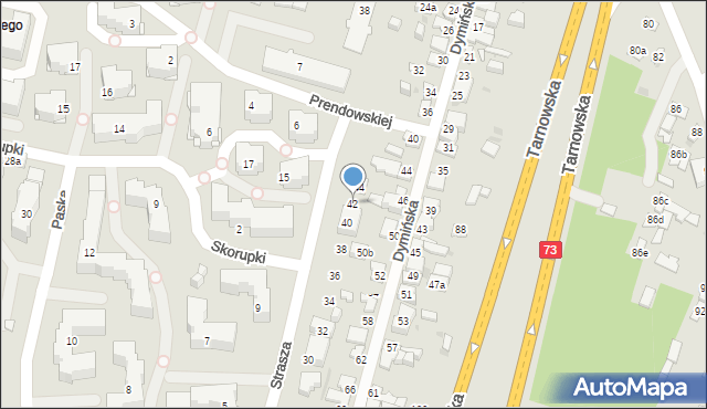 Kielce, Strasza Maksymiliana, 42, mapa Kielc