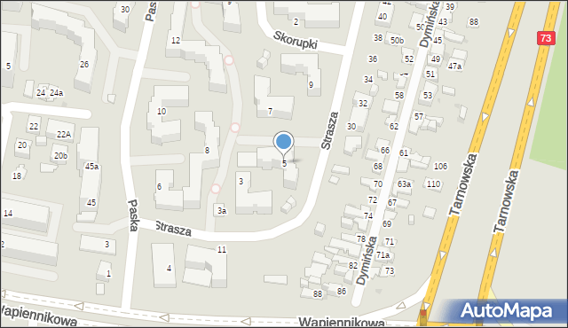 Kielce, Strasza Maksymiliana, 5, mapa Kielc