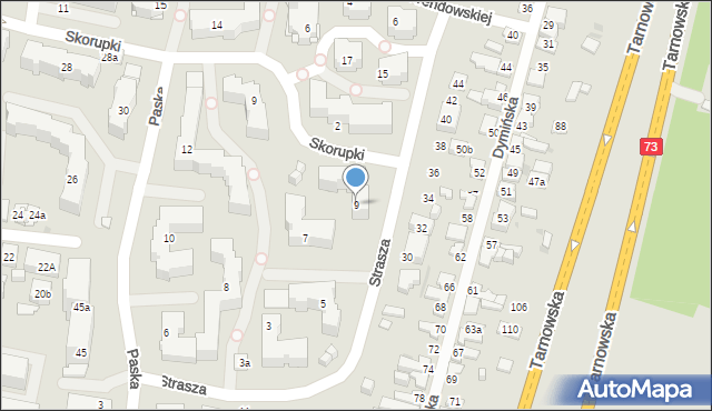 Kielce, Strasza Maksymiliana, 9, mapa Kielc