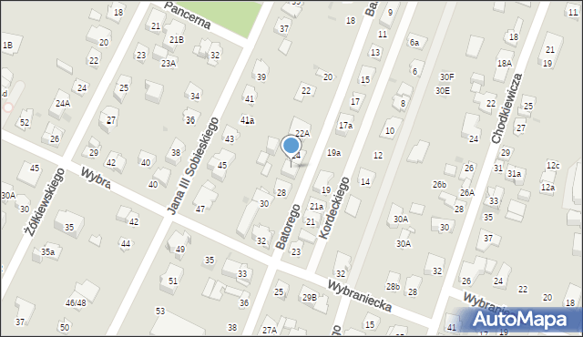 Kielce, Stefana Batorego, 26, mapa Kielc