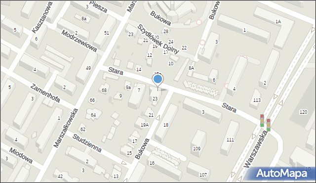 Kielce, Stara, 5, mapa Kielc