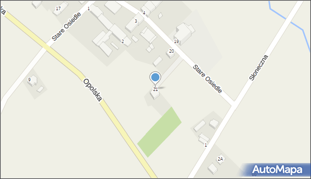 Kielcza, Stare Osiedle, 21, mapa Kielcza