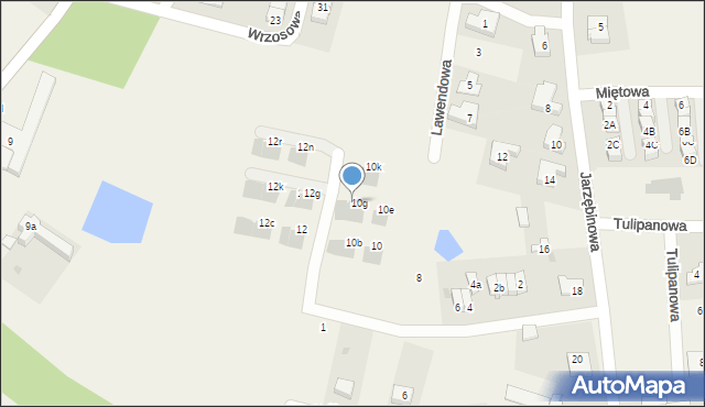 Kiełczówek, Storczykowa, 10h, mapa Kiełczówek