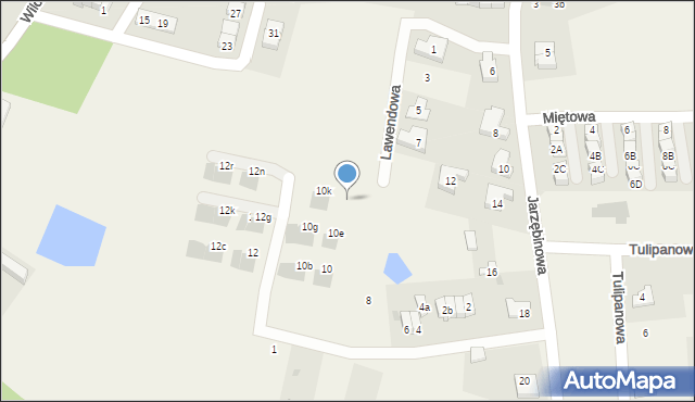 Kiełczówek, Storczykowa, 10n, mapa Kiełczówek