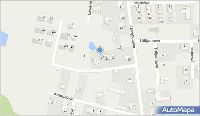 Kiełczówek, Storczykowa, 4a, mapa Kiełczówek