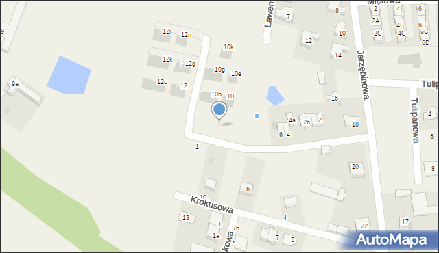 Kiełczówek, Storczykowa, 8c, mapa Kiełczówek