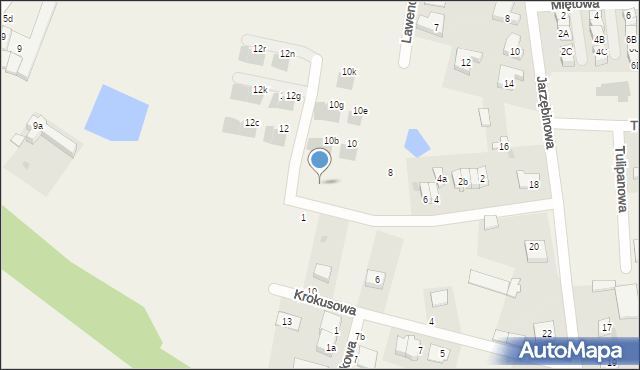 Kiełczówek, Storczykowa, 8d, mapa Kiełczówek