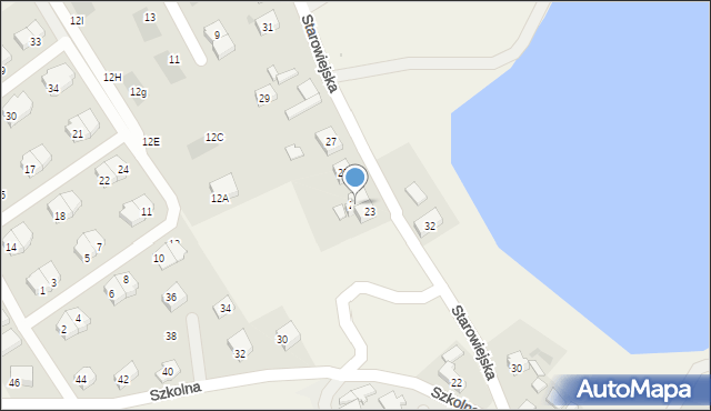 Kiełpino, Starowiejska, 25, mapa Kiełpino