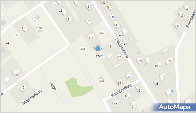 Kiełpino, Starowiejska, 37A, mapa Kiełpino