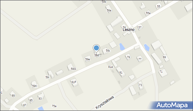 Kiełpino, Starowiejska, 59d, mapa Kiełpino