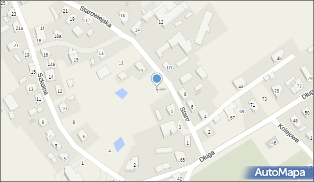 Kiełpino, Starowiejska, 7, mapa Kiełpino