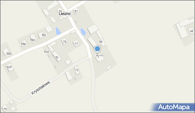 Kiełpino, Starowiejska, 71, mapa Kiełpino