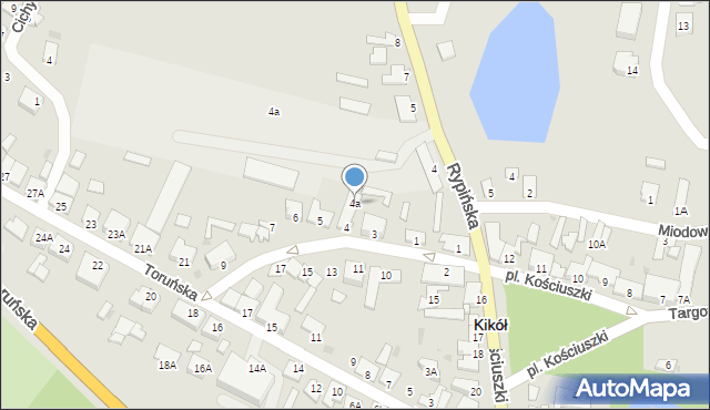 Kikół, Stary Rynek, 4a, mapa Kikół