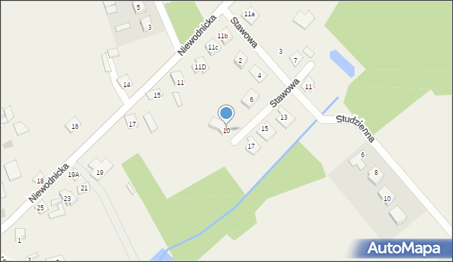 Klepacze, Stawowa, 10, mapa Klepacze