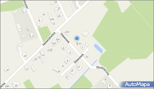 Klepacze, Stawowa, 3, mapa Klepacze