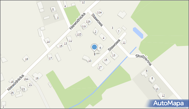 Klepacze, Stawowa, 8, mapa Klepacze