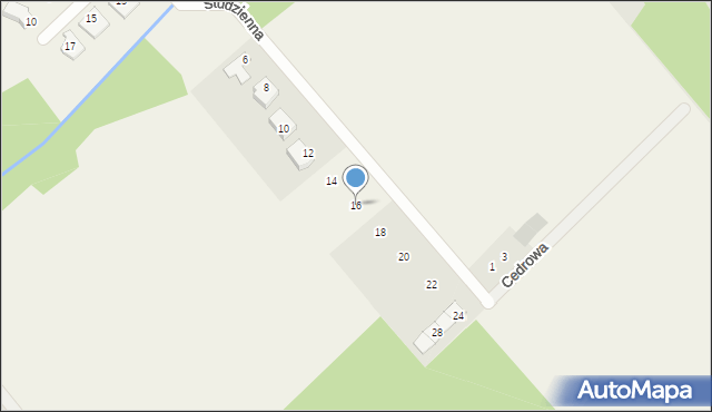 Klepacze, Studzienna, 16, mapa Klepacze