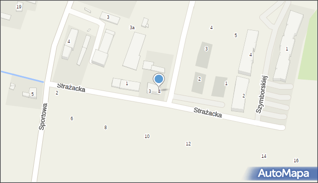 Kleszczewo, Strażacka, 4, mapa Kleszczewo